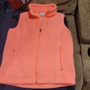 Columbia Bright Orange Fleece Vest